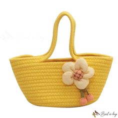 Bird in Bag - Day straw handbag bag female new shoulder bag woven bag beach handbag large bag Braided Tote Bags For Beach Season, Braided Basket Bags For Shopping, Braided Bags For Spring Shopping, Spring Braided Shopping Bag, Spring Braided Shopping Bags, Spring Braided Basket Shoulder Bag, Summer Shopping Bag With Braided Details, Summer Braided Shopping Bag, Yellow Double Handle Crochet Bag For Summer