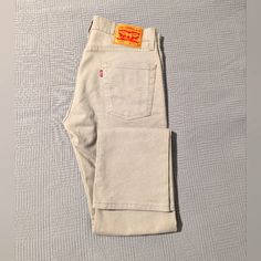 Men's Levi's Khaki Jeans -Size: 29 (W) X 30 (L) -Condition: New, Never Worn. -Brand: Levi's Cream Jeans, Khaki Jeans, Levi Strauss & Co, Levi Strauss, Levis Men, Levis Jeans, Jeans Size, Mens Jeans, Man Shop