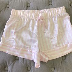 Size Small, Practically Brand New. Have Two, Other Is On A Different Listing. Pink Feminine Short Sleepwear, Pink Feminine Short-length Sleepwear, Feminine Pink Short-length Sleepwear, Pink Feminine Shorts For Pajama Party, Feminine Pink Shorts For Pajama Party, Feminine White Pajama Shorts For Pajama Party, Feminine Pajama Shorts For Sleepover, Pink Short Length Bottoms For Bedtime, Pink Bedtime Bottoms In Short Length