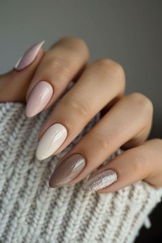 Art Work Nails, Nails Work Professional, Office Job Nails, Neutral Fall Nails Almond, Professional Acrylic Nails For Work, Neutral Tone Nails, Professional Nails For Work Business, Understated Manicure, Beige Nude Nails