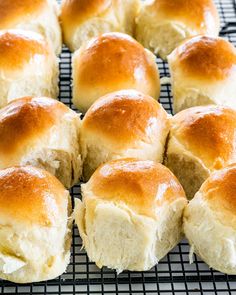 rolls on a cooling rack ready to be baked