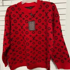 Red Sweater/Sweatshirt, Size Xl. Runs A Little Small. New With Tags - Never Been Worn. Red Winter Sweater For Loungewear, Trendy Red Long Sleeve Sweatshirt, Trendy Oversized Red Sweatshirt, Red Sweater For Fall Streetwear, Trendy Red Sweater For Loungewear, Red Trendy Sweater For Loungewear, Trendy Red Crew Neck Sweatshirt, Red Sweater, Fall Fashion Outfits