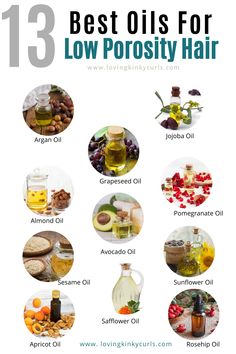 Hair Oil According To Hair Porosity, Oils That Penetrate Hair, Light Oils For Natural Hair, Light Weight Oils For Hair, Leave In Conditioner Low Porosity Hair, Good Hair Oils For Natural Hair, Oils For Low Porosity 4c Hair, Oil For Your Hair, Hair Growth Oil For Low Porosity Hair