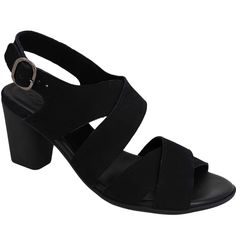 Faryze - Noir High Sandals, Dress Sandals, Dress And Heels, Soft Black, Back Strap