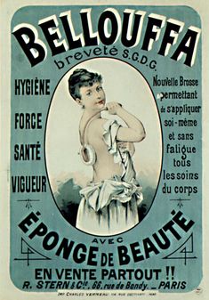 an advertisement for the french beauty brand belouffa, which is being advertised in france