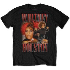 Whitney Houston 90s Homage Unisex T-Shirt Whitney Houston 90s, Houston Design, The Artist Movie, Whitney Houston, Quality T Shirts, Fashion Tees, Black Tshirt, Unisex T Shirt, Houston