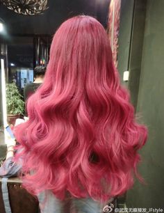 Raspberry Pink Hair, Red Hair Inspo, Creative Hair Color, Hair Color Streaks, Kpop Hair, Dyed Hair Inspiration, About Me Blog, My Darling, Hair Collection