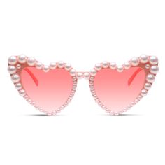 Introducing our Heart-Shaped Pearl Embellished Sunglasses, a romantic and elegant accessory that combines the unique heart-shaped frames with exquisite pearl embellishments. These sunglasses are designed to add a touch of sophistication and luxury to your look while providing both style and sun protection.Elevate your style and add a touch of romance with the Heart-Shaped Pearl Embellished Sunglasses. Let the unique shape and exquisite pearl decorations make a statement and enhance your look wit Elegant Heart-shaped Sunglasses With Tinted Lenses, Elegant Heart-shaped Tinted Sunglasses, Chic Heart-shaped Sunglasses For Summer, Elegant Pink Sunglasses For Party, Elegant Pink Party Sunglasses, Elegant Sunglasses As Gift, Summer Gift Sunglasses, Elegant Heart-shaped Party Sunglasses, Heart-shaped Sunglasses For Summer Weddings