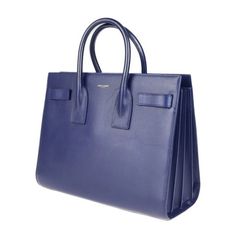 Saint Laurent Saint Laurent Sac De Jour Handbag Leather Blue 2way Shoulder Bag Size: [Length] Approx. 25cm [Width] Approx. 31cm [Depth] Approx. 10.5cm [ Handle] Approx. 35cm [Shoulder] Approx. 110cm [Handle Height] Approx. 19cm Saint Laurent Bag, Leather Handbags, Saint Laurent, Bag Lady, Handbags, Shoulder Bag, Blue, Leather, Color