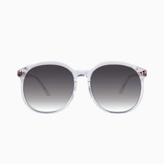 Inspired by the New York fashion scene of the 70s, the Radius sunglasses have come full circle. Featuring a round shape with large lens area, and a thinner profile, theses frames are perfect for a more delicate look. Modern Sunglasses With Gradient Round Frame, Modern Sunglasses With Gradient Lenses And Round Frame, Chic Round Sunglasses With Gradient Lenses, Modern Round Clear Sunglasses, Retro Round Sunglasses With Gradient Lenses, White Round Sunglasses With Tinted Lenses, Modern Clear Round Frame Sunglasses, Modern Round Glass Sunglasses, Round Frame Sunglasses With Tinted Glass Lenses