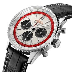 Breitling Navitimer B01 Chronograph 43 Boeing 747 AB01383B1G1P1 Esfera Mechanical Power, Jumbo Jet, Slide Rule, Long Haul Flight, Civil Aviation, Boeing 747, Blue Accents, Steel Water