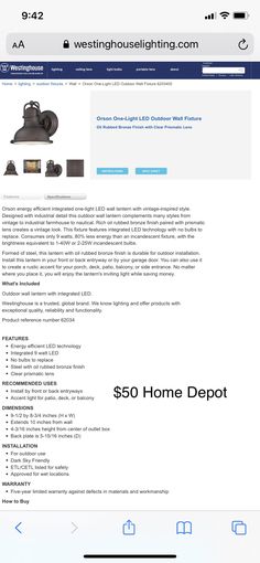 the home depot website is displayed on an iphone device, with text reading $ 50 home depot