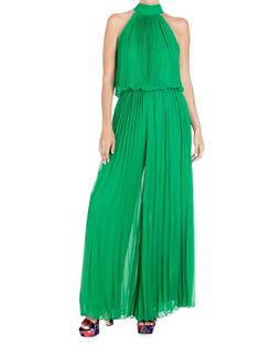 MEGHAN LA Wild Orchid Pleated Jumpsuit on SALE | Saks OFF 5TH La Color, Goddess Style, Pleated Jumpsuit, Style Jumpsuit, Scarf Tie, Fashion District, Wild Orchid, Medium Dress, Scarf Tying