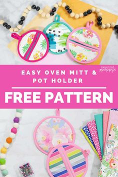 an easy to make diy pot holder with free pattern and instructions for making it