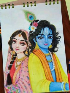 Radha Krishn Drawings Easy, Radha Krishna Sketch Painting, Radha And Krishna Drawing, Krishna Bhagwan Drawing, Hindu Gods Drawing, Krishna Painting Easy Pencil, Radha Krishna Drawing Pencil Easy, Radhe Krishna Painting Canvas, Radha Krishna Painting Easy