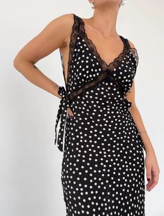 Dolly Midi Dress | Black Ditsy Dot – Rumored