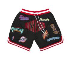 Black Basketball Shorts, Nba Basketball Shorts, Patch Shorts, Trendy Boy Outfits, Mesh Short, Nba Logo, Street Style Outfits Men, Shorts Fashion, Shorts Outfits