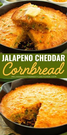 This simple casserole recipe is the BEST jalapeno cheddar cornbread recipe you'll ever try! A sweet jalapeno cheddar cornbread recipe with spices from the peppers. You don't want to miss this side dish recipe, save this now! Jalapeno Cheddar Cornbread Cast Iron, Cornbread Casserole With Jalapenos, Smoked Jalapeño Cornbread, Jalapeno Cornbread With Cream Corn, Jalapeño Cornbread Casserole, Easy Jalapeno Cornbread, Pinto Beans Soup, Crackling Cornbread