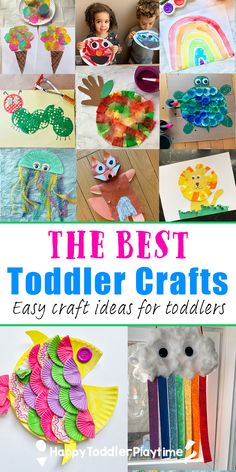 the best toddler crafts and activities for toddlers to do at home or school