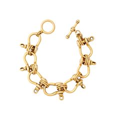 Nautical Link Bracelet – Brinker & Eliza Gold-tone Brass Bracelet With Solid Link Construction, Gold Chain Link Bracelet In Brass, Adjustable Brass Jewelry With Toggle Clasp, Brass Link Chain Bracelet, Gold Link Bracelet With Hook And Links, Gold-tone Brass Jewelry With Toggle Clasp, Gold-tone Brass Link Bracelet, Classic Gold Jewelry With Brass Hardware, Gold Brass Bracelets With Toggle Clasp