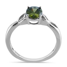 Top of Ring Height: 8.0mm

Top of Ring Width: 6.0mm

Band Width: 2.7mm

Shank Width: 1.6mm


Stone Material: Peridot Cubic Zirconia

Center Stone Size: 8.0mm x 6.0mm

Stone Shape: Oval

Center Stone Carat Weight: 1.21 ct.

Total Number of CZ Stones: 1

Stone Setting: Prong


Metal: 925 Sterling Silver

Plating: Rhodium plated

Finish: High Polish Green Oval Sapphire Promise Ring, Green Rings With Brilliant Cut Round Stone, Green Brilliant Cut Round Stone Rings, Green Round Promise Ring, Green Solitaire Crystal Ring, Green Oval Promise Ring, Green Cubic Zirconia Oval Rings, Green Rings With Accent Stones, Green Sapphire Promise Ring