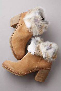 Claire Rabbit Fur and Calfskin Suede Boots | Overland Boots With Leg Warmers, Short Suede Boots, Fur Handbags, Boheme Chic, Expensive Shoes, Sheepskin Slippers, Fur Shoes, Fur Lined Boots, Beautiful Boots