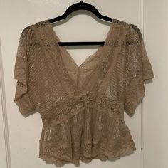 Going Out Shimmery Lace Top Taupe V-neck Summer Tops, Forever 21 Beige Summer Tops, Forever 21 Beige Tops, Forever 21 Brown Spring Top, Chic Beige Tops From Forever 21, Chic Beige Forever 21 Tops, Trendy Beige Forever 21 Top, Forever 21 Casual Beige Tops, Casual Beige Forever 21 Top