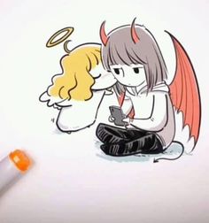 Angel Y Diablo, No Romance, Demon Girl, Sweet Couple