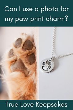 a dog paw is shown with the words true love keeps on it's side