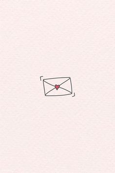 an envelope with a heart in it