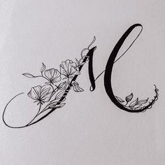 the letter c is made up of flowers and letters that spell out it's name