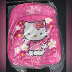 Nwt Hello Kitty Mini Backpack Pink Hello Kitty Print Bag For Back To School, Hello Kitty Print School Bag, Rectangular, Pink Rectangular Backpack With Cat Design, Hello Kitty Print School Bag, School Bag With Hello Kitty Print, School Bags With Hello Kitty Print, Rectangular Shape, Pink Hello Kitty Print Standard Backpack, Hello Kitty Rectangular Backpack For Back To School, Pink Hello Kitty Print Backpack