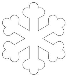 a snowflake is shown in the shape of a snowflake, with four pointed