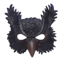 PRICES MAY VARY. Owl Mask: The owl mask has features sculptured detail head, feathers and eagle beak. The rich three-dimensional shape brings out the texture and character. The grey owl mask features with realistic appearance, eliminates the need for messy makeup or facepaint. Soft PU Foam & Elastic Back Strap: This mask made of a very soft, flexible, durable, light weight PU foam. Very comfortable to wear. Vivid color, and no worry about fading. Elastic back strap for a custom comfort fit, easy Eagle Mask, Wings Cosplay, Mask Ball, Edges Easy, Masquerade Halloween, Owl Mask, Comic Con Costumes, Mascaras Halloween, Halloween Owl