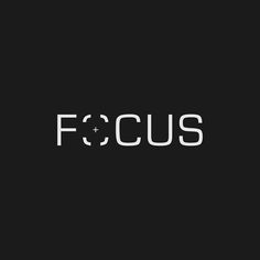 the word focus written in white on a black background