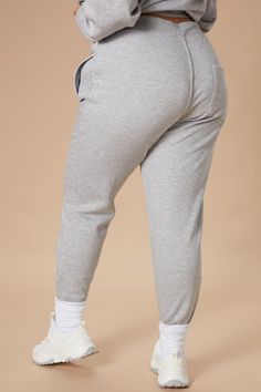 Available In Black, Pink, Blue, Red, Burgundy, Yellow, Charcoal, Heather Grey And White Oversized Fit Jogger With Drawstring 80% Cotton 20% Polyester Imported | Stole Your Boyfriend's Oversized Jogger Pant in Heather Grey size Medium by Fashion Nova Fitted Joggers, Grey Fashion, Jogger Pants, Oversized Fits, Heathers, Heather Grey, Grey And White, Fashion Nova, Sweatpants