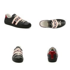 Brand: Gucci Authentic: Yes Condition: New In Box Dust Bags (2) Included Size: 6.5 (Men‘s) Retail: $680 Plus Tax Color: Black Cream Red Material: Leather Gucci Leather Sneakers With Logo, Black Calf Leather Sneakers With Logo, Luxury Black Sneakers With Logo, Gucci Calf Leather Sneakers, Gucci Designer Calf Leather Sneakers, Designer Black Sneakers With Logo Plaque, Designer Leather Sneakers With Logo Plaque, Designer Sneakers With Logo, Gucci Designer Sneakers For Formal Occasions