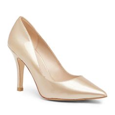 The Classic Valley Heel Features A Pointed Toe And Stiletto Heel With A Metallic Finish To Shine On Any Outfit. Color: Plat Gold Approximately 3.7” Heel Champagne Heels With 4-inch Heel, Champagne Heels With 4-inch Pointed Toe, Chic Low Heel Champagne Heels, Chic Champagne Heels With Almond Toe, Classic Gold High Heels, Chic Champagne Low Heel Heels, Champagne Almond Toe Heels For Spring, Chic Champagne Almond Toe Heels, Chic Champagne Wedding Shoes