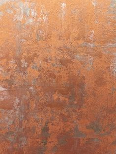 Hand crafted textured paint effect in rust colour Faux Finishes For Walls, Sponge Painting Walls, Metallic Paint Walls, Gold Painted Walls