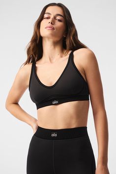 Our ultralight Airlift fabric, in an essential silhouette. The Airlift Line Up Bra sets it up to knock ‘em down during a super-sweaty hot yoga sesh or on the street. Flocking details, removable cups, and skinny adjustable straps give a clean, finished look. Pair with the matching Airlift 7/8 High-Waist Line Up legging for all-day wicking and breathing. Alo Yoga Activewear With Built-in Bra For Yoga, Alo Yoga Compressive Seamless Activewear, Compressive Bra-friendly Alo Yoga Activewear, Alo Yoga Black Activewear With Built-in Bra, Alo Yoga Sports Bra With Light Support And Stretch, Compressive Light Support Alo Yoga Activewear, Alo Yoga Compressive Seamless Sports Bra, Alo Yoga Compressive Light Support Activewear, Alo Yoga Compressive Activewear With Light Support