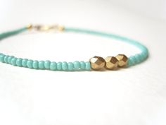 Beaded Friendship Bracelet Turquoise Bead by JewelleryByJora Trendy Turquoise Bracelets With Tiny Beads, Minimalist Beaded Turquoise Bracelet, Trendy Turquoise Beaded Bracelets For Friendship, Minimalist Turquoise Beaded Bracelets, Minimalist Turquoise Beaded Bracelet, Trendy Turquoise Friendship Bracelets With Round Beads, Turquoise Beaded Bracelet With Spacer Beads, Turquoise Beaded Bracelets With Spacer Beads For Everyday, Turquoise Friendship Bracelets With Tiny Beads