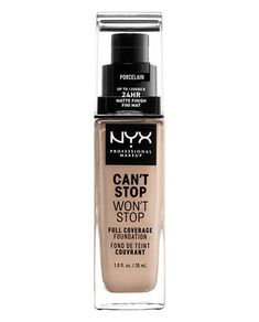 Base de maquillaje Cant Stop Wont Stop 24-Hour Fndt NYX Professional Makeup Pale Foundation, Foundation For Oily Skin, Matte Primer, Waterproof Foundation, Nyx Butter Gloss, Long Lasting Foundation, Blending Sponge, Nyx Makeup