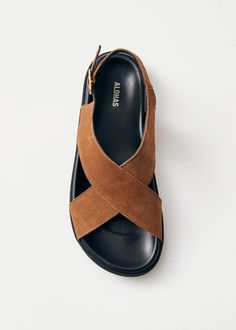 Nico Suede Brown Leather Sandals | ALOHAS Brown Leather Sandals, Slingback Sandals, Samoa, Slingback Sandal, Sierra Leone, Papua New Guinea, Seychelles, Guinea Bissau, Brown Suede