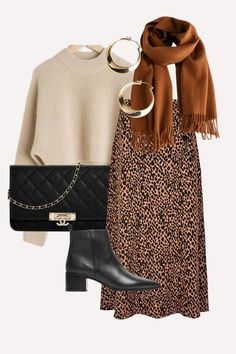 Cheetah Print Outfits, Look Adidas, Estilo Indie, Skandinavian Fashion, London Outfit, Cold Outfits, Fall Fashion Outfits, Fall Winter Outfits, Autumn Winter Fashion