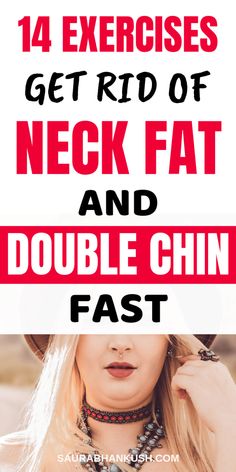 Hey Discover How to Get rid of Neck Fat and How to Get rid of double chin with my 14 Best Exercises How to get rid of neck fat and Double Chin. Plus I am also giving home remedies for neck fat and double chin. #getridofneckfat #getridofdoublechin #neckfat Neck Fat Exercises, Double Chin Exercises, Reduce Double Chin