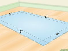 the measurements for a tennis court in an empty room