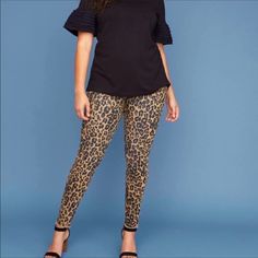 Sexy, Ladies Leopard Print Jean-Leggings Super Soft High Waisted Slimming Fit W/Plenty Of Stretch 4 All Day Comfort Chic Trendy Style! True2size {Us Xlg (16-18)} Comfy Elastic Waist Band W/Belt-Loops & Pockets Sold Out Style Excellent Condition, Like New Approximate Measurements: Waistline: 17 ¾” In Rise: 9 ½” In Inseam: 27” In Sexy Chic & Trendy Fashion, Ur Next “Go2 Item!” Great Style To Enjoy Throughout The Yr, From Season-2-Season. ~ Super Stylish Leopard Print Jean-Leggings Can Easily Be Dr Leopard Print Jeans, Jean Leggings, Colorful Leggings, Elastic Waist, Leopard Print, Trendy Fashion, Casual Wear, Pant Jumpsuit, Pants For Women