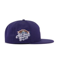 Commemorate the 2002 All Star Game at Miller Park with this very special custom Brewers fitted. The typeset in this side patch matches the front logo very well, making this a very beautiful hat as a whole. With matching rear logo and contrasting side flag, this throwback fitted is a great addition to any fan’s collection. Hat Material: 100% WoolCrown: Light NavyVisor: Light NavyButton: Light NavyUndervisor: GreyFront Logo: White/Metallic Gold/Light NavyNew Era Flag: WhiteRear Logo: Light Navy/Me Navy Logo, World Baseball Classic, Anaheim Ducks, Milwaukee Brewers, New Era Cap, New Era 59fifty, Beautiful Hats, Philadelphia Phillies, Boston Celtics