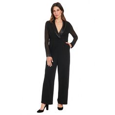 Upgrade your dress collection with this stylish Women's London Times Chiffon Sleeve Tuxedo Jumpsuit.Click on this WOMEN'S GUIDE to find the perfect fit and more! Upgrade your dress collection with this stylish Women's London Times Chiffon Sleeve Tuxedo Jumpsuit.Click on this WOMEN'S GUIDE to find the perfect fit and more! FEATURES Surplice neckline Long sleeves Chiffon sleeves Scuba crepe construction 2 side pockets Straight hem Zipper back Partially linedFIT & SIZING Fitted straight 59-in. length from shoulder to hem 28 1/2-in. inseam 21 1/2-in. leg opening Wide leg openingFABRIC & CARE Polyester Dry clean Imported Size: 14. Color: Black. Gender: female. Age Group: adult. Elegant Party Jumpsuits With Sheer Sleeves, Elegant Party Jumpsuits And Rompers With Sheer Sleeves, Elegant Evening Jumpsuits And Rompers With Sheer Sleeves, Elegant Jumpsuits And Rompers With Sheer Sleeves For Evening, Elegant Jumpsuit With Sheer Long Sleeves, Elegant V-neck Cocktail Jumpsuits And Rompers, Elegant Fitted Sheer Jumpsuit, Elegant Fitted Sheer Jumpsuits And Rompers, Elegant Sheer Fitted Jumpsuits And Rompers