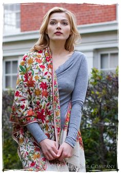 Jardin de Palais Notre Dame Shawl — Seasons by The Kashmir Company